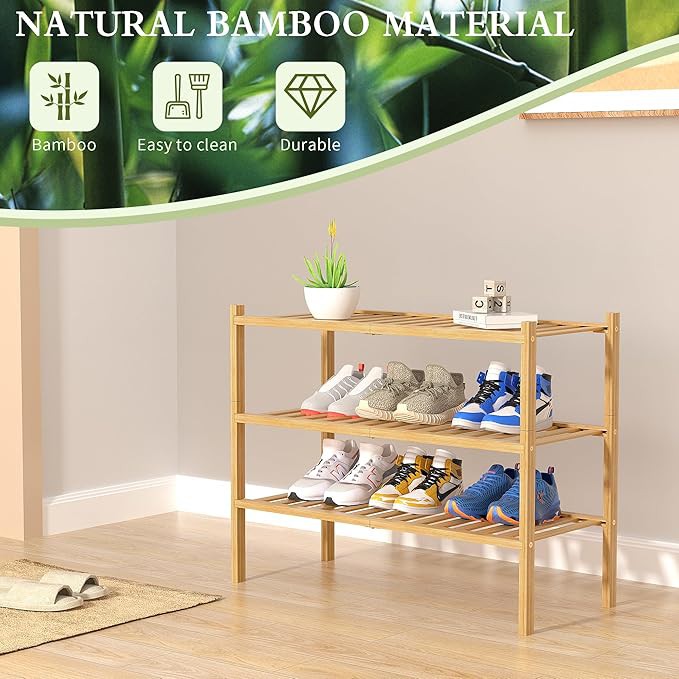 3 Tier Bamboo Shoe Rack best